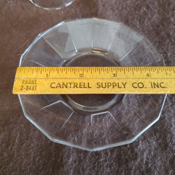 Bormioli‎ Rocco ITALY Clear Demitasse Espresso Cups & Saucers SET 4 - Picture 10 of 12